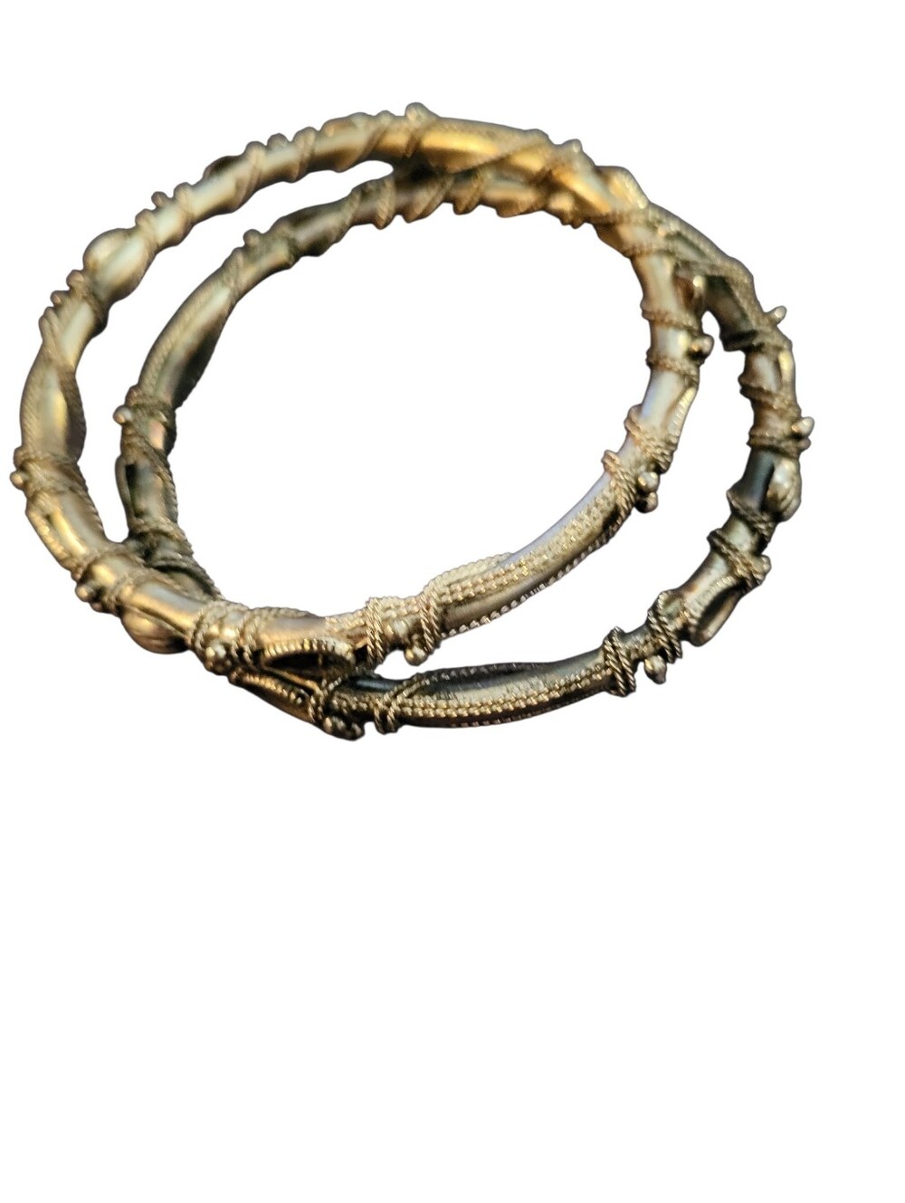 Silver Tone Bangle Set